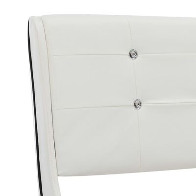 vidaXL fehér műbőr ágykeret 120 x 200 cm