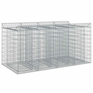 vidaXL Gabion emelt &aacute;gy 2 pcs Ez&uuml;st