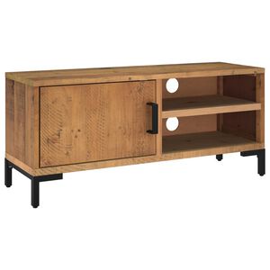 vidaXL barna t&ouml;m&ouml;r &uacute;jrahasznos&iacute;tott fenyőfa TV-szekr&eacute;ny 90x30x40 cm