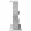 vidaXL Magazin &aacute;llv&aacute;ny polcokkal Beton Sz&uuml;rke 70 x 41 x 96 cm Faanyag