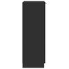 vidaXL fekete szerelt fa cipőszekrény 59 x 35 x 100 cm