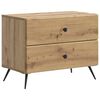 vidaXL &Eacute;jjeliszekr&eacute;ny K&eacute;zműves T&ouml;lgy 62 x 34,5 x 47,5 cm Szerelt Fa