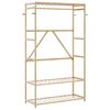 vidaXL bambusz ruha&aacute;llv&aacute;ny polcokkal 110x40x175 cm