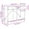 vidaXL Konzolasztal fiókkal Öreg fa 100 x 39 x 78,5 cm Faanyag