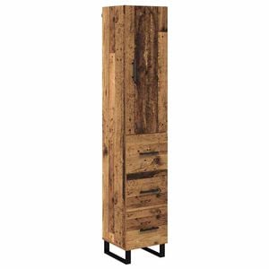 vidaXL Magasfi&uacute; &Ouml;reg fa 34,5 x 34 x 180 cm Szerelt Fa