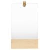 vidaXL t&ouml;m&ouml;r fenyőfa fali t&uuml;k&ouml;r 23 x 39,5 cm