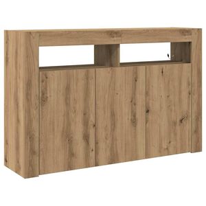 vidaXL Sz&eacute;f Artisan t&ouml;lgy 116 x 30 x 75 cm Szerelt Fa