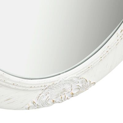 vidaXL fehér barokk stílusú fali tükör 50 x 70 cm