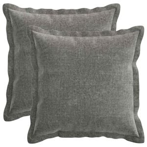 vidaXL P&aacute;rna huzat 2 pcs HOUTEN S&ouml;t&eacute;tsz&uuml;rke 30 x 30 cm Chenille Sz&ouml;vet