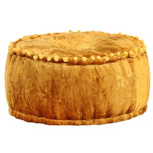vidaXL must&aacute;rs&aacute;rga kerek b&aacute;rsony puff 40 x 20 cm