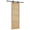 vidaXL Cs&uacute;sz&oacute; ajt&oacute; ORKDAL 73,5 x 211 cm T&ouml;m&ouml;r Fenyőfa Term&eacute;szetes