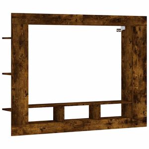 vidaXL f&uuml;st&ouml;s t&ouml;lgy sz&iacute;nű szerelt fa TV-szekr&eacute;ny 152x22x113 cm