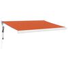 vidaXL narancs-barna szövet és alumínium behúzható napellenző 3x2,5 m