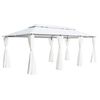 vidaXL feh&eacute;r pavilon f&uuml;gg&ouml;ny&ouml;kkel 600 x 298 x 270 cm 180 g/m&sup2;