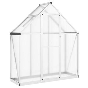 vidaXL ez&uuml;stsz&iacute;nű alum&iacute;nium melegh&aacute;z alapv&aacute;zzal 169 x 58 x 195 cm