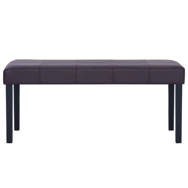 vidaXL barna műbőr pad 106 cm