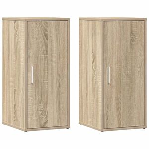 vidaXL 2 db sonoma-t&ouml;lgysz&iacute;nű forg&aacute;cslap cipősszekr&eacute;ny 32 x 35 x 70 cm