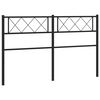 vidaXL fekete f&eacute;m csere fejt&aacute;mla 120 cm