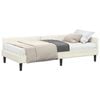 vidaXL Sarok &Aacute;gykeret Matraccal 2 db Kr&eacute;m 80 x 200 cm B&aacute;rsony