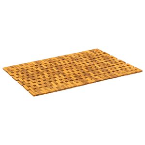 vidaXL F&uuml;rdőszobai szőnyegek Term&eacute;szetes 65 x 100 cm T&ouml;m&ouml;r Ak&aacute;cfa