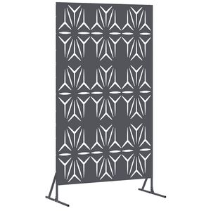 vidaXL Mag&aacute;nszf&eacute;ra K&eacute;pernyő 100 x 50 x 180 cm Ac&eacute;l Antracitsz&uuml;rke