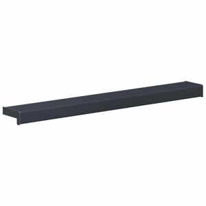 vidaXL Ablakp&aacute;rk&aacute;ny Antracit fa erezettel 60 x 15 x 4,5 cm PVC