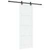 vidaXL Cs&uacute;sz&oacute; ajt&oacute; Feh&eacute;r &eacute;s Fekete 83 x 232 cm T&ouml;m&ouml;r Fenyőfa