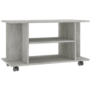vidaXL betonsz&uuml;rke szerelt fa TV-szekr&eacute;ny g&ouml;rgőkkel 80 x 40 x 45 cm