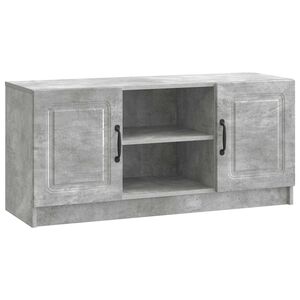vidaXL TV szekr&eacute;ny Betonsz&uuml;rke 102 x 34,5 x 47 cm Szerelt Fa