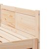 vidaXL Kihúzható nappali ágy Barna 203,5 x 184 x 56,5 cm Tömör fenyőfa