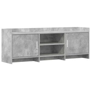 vidaXL TV szekr&eacute;ny 130 x 33 x 47 cm Betonsz&uuml;rke Szerelt Fa