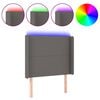vidaXL sz&uuml;rke műbőr LED-es fejt&aacute;mla 103x16x118/128 cm