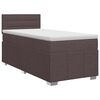 vidaXL Boxspring &aacute;gy matraccal S&ouml;t&eacute;t Barna 90 x 200 cm Sz&ouml;vet