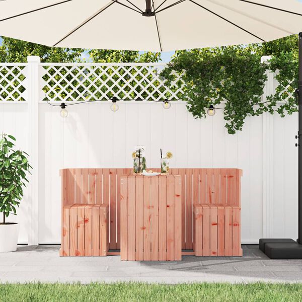 vidaXL tömör duglászfenyő kétszemélyes erkélygarnitúra