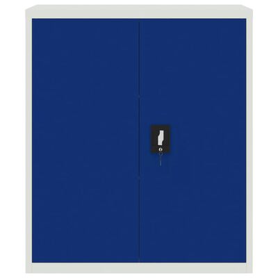vidaXL világosszürke-kék acél irattartó szekrény 90x40x105 cm