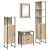vidaXL F&uuml;rdőszoba b&uacute;tor szett 4 db Sonoma t&ouml;lgy 33 x 33 x 185,5 cm