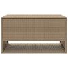vidaXL b&eacute;zs polyrattan k&uuml;lt&eacute;ri p&aacute;rna doboz 100x55x55,5 cm