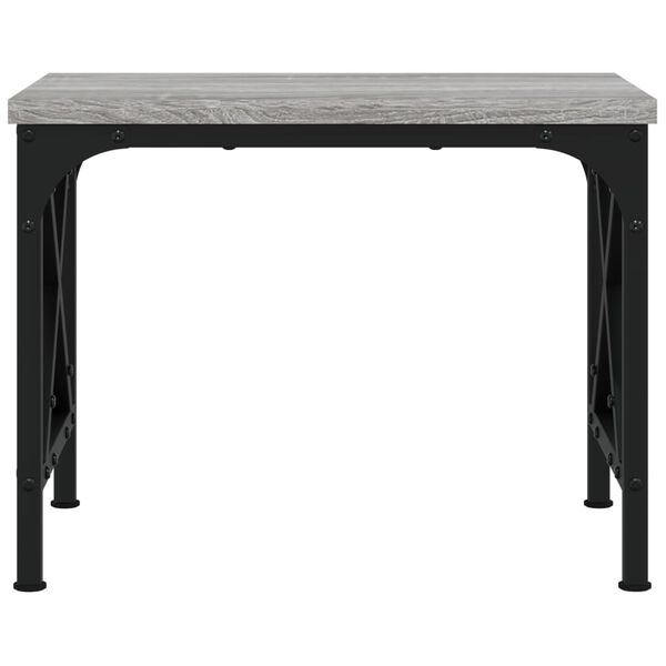 vidaXL szürke sonoma színű szerelt fa nyomtatóállvány 40 x 30 x 31 cm