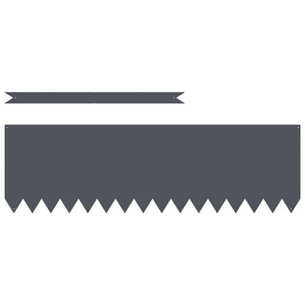 vidaXL Fűszeg&eacute;lyez&eacute;s 50 pcs Antracit 100 x 0.05 x 20 cm