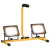 vidaXL meleg feh&eacute;r f&eacute;nyű LED-es reflektor foganty&uacute;val 2 x 30 W