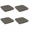 vidaXL &Uuml;lőp&aacute;rn&aacute;k VIANEN 4 db 100% poli&eacute;szter Sz&uuml;rke 50 x 50 x 12 cm