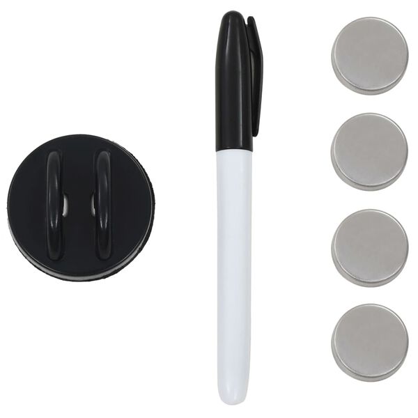 vidaXL falra szerelhető m&aacute;gneses &uuml;vegt&aacute;bla 120 x 60 cm