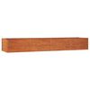 vidaXL rozsda sz&iacute;nű corten ac&eacute;l kerti magas&aacute;gy&aacute;s 320 x 80 x 45 cm