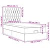 vidaXL Ottom&aacute;n &aacute;gykeret matracokkal s&ouml;t&eacute;tk&eacute;k 100x200cm b&aacute;rsony
