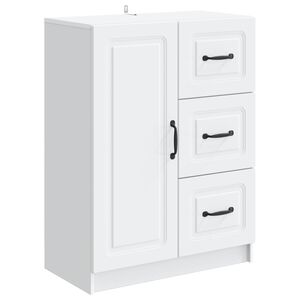 vidaXL Sz&eacute;f fi&oacute;kkal Feh&eacute;r 66 x 34,5 x 87 cm Szerelt Fa