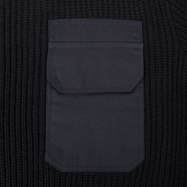 vidaXL fekete M-es méretű férfi munkapulóver