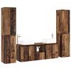 vidaXL F&uuml;rdőszoba b&uacute;tor szett 5 db Antik Fa 33 x 34,5 x 160 cm