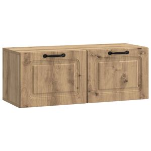 vidaXL Fali TV szekr&eacute;ny K&eacute;zműves T&ouml;lgy 78,5 x 31 x 30 cm Szerelt Fa