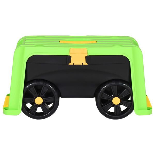 vidaXL polipropil&eacute;n kerti &uuml;lőke t&aacute;rol&oacute;rekesszel 58,5 x 24 x 29,5 cm