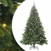 vidaXL Mű kar&aacute;csonyfa 300 LED-del &aacute;llv&aacute;nnyal Z&ouml;ld 180 cm PE &eacute;s PVC